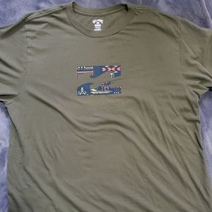 Mens olive green 2Xl Billabong shirt